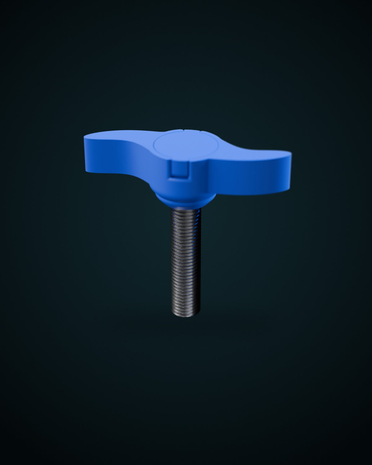 Adaptateur vissage rapide M8 version courte bleu, pour platines aluminium