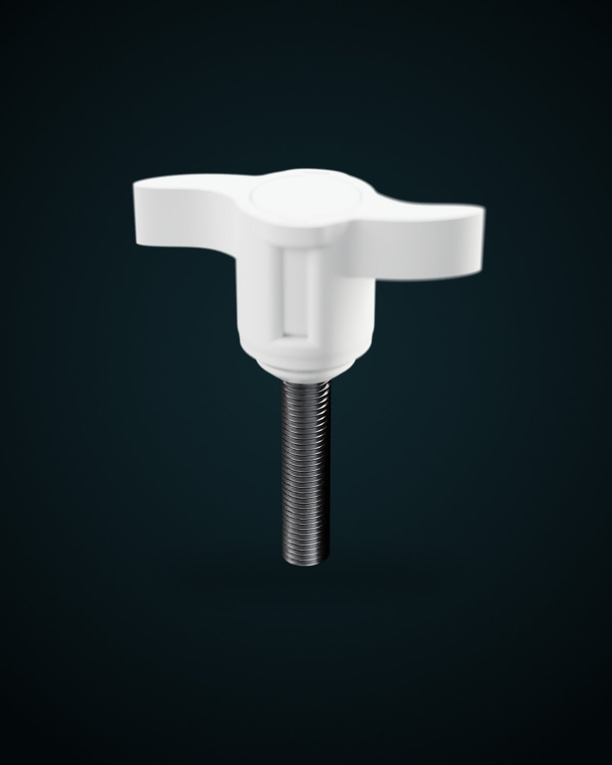Adaptateur vissage rapide M8 version longue blanc, pour platines et mâts carbone