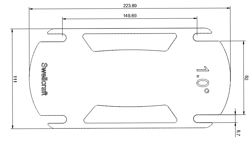 Cale d'angle Takoon, 5 angles disponibles de 0,8 à 2 degrés